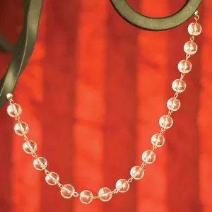 12" CLEAR GLASS BEAD MAGNETIC CHANDELIER GARLAND (Set/1)