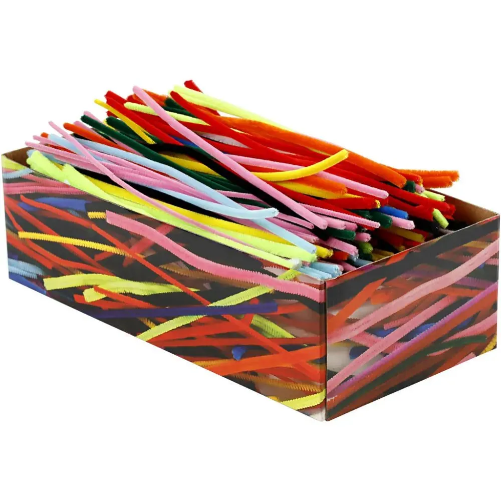 700 Nylon Pipe Cleaners Assorted Sizes Colours Thickness:4 6 9 mm L:30 cm