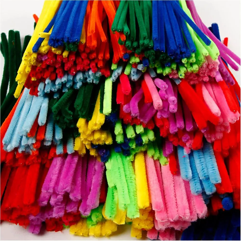 700 Nylon Pipe Cleaners Assorted Sizes Colours Thickness:4 6 9 mm L:30 cm