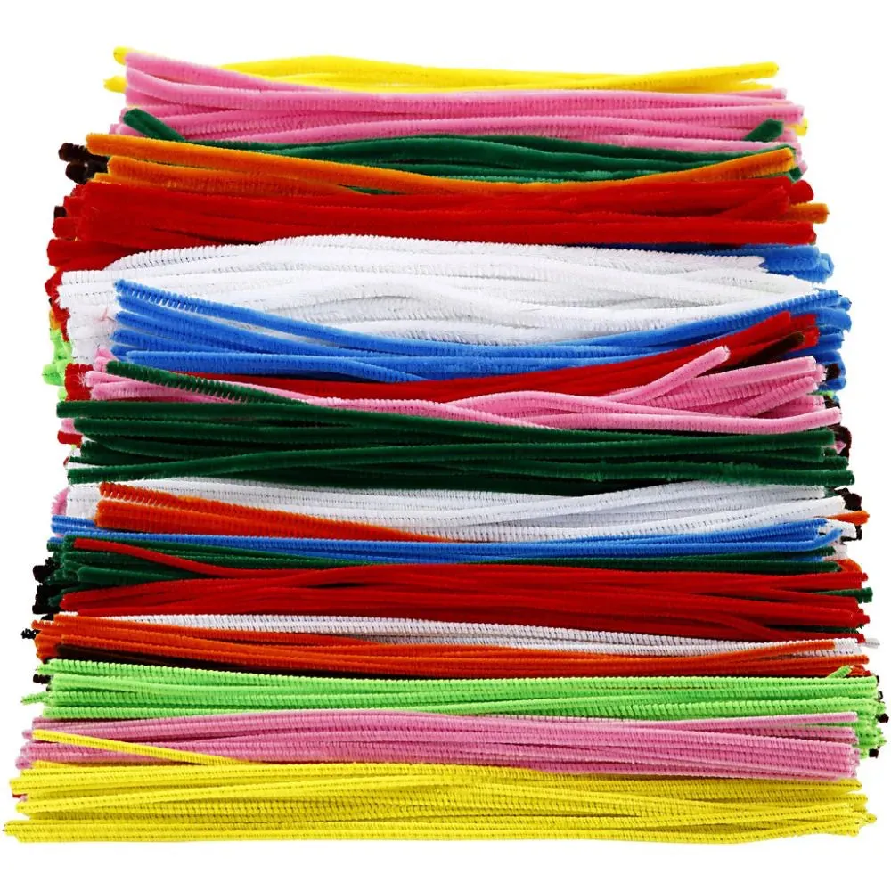 700 Nylon Pipe Cleaners Assorted Sizes Colours Thickness:4 6 9 mm L:30 cm
