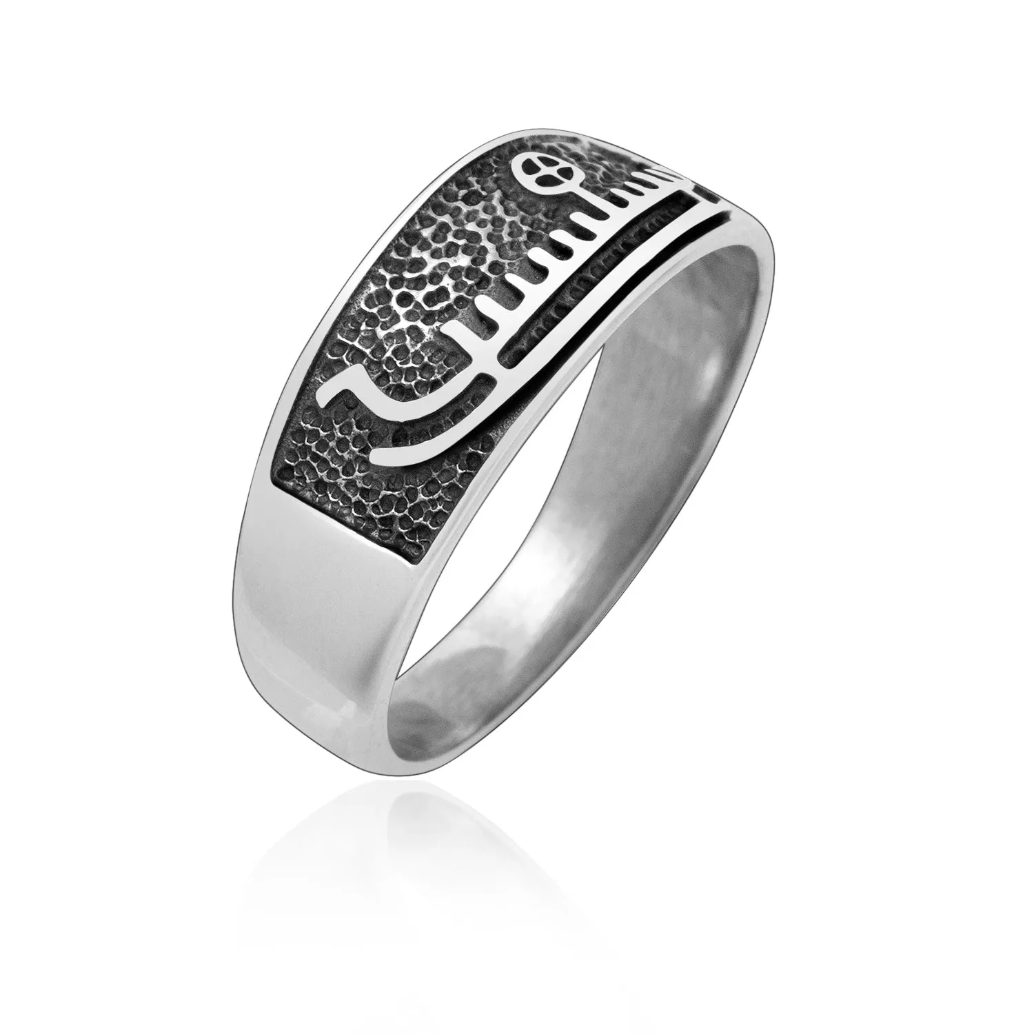 925 Sterling Silver Viking Ship Ring
