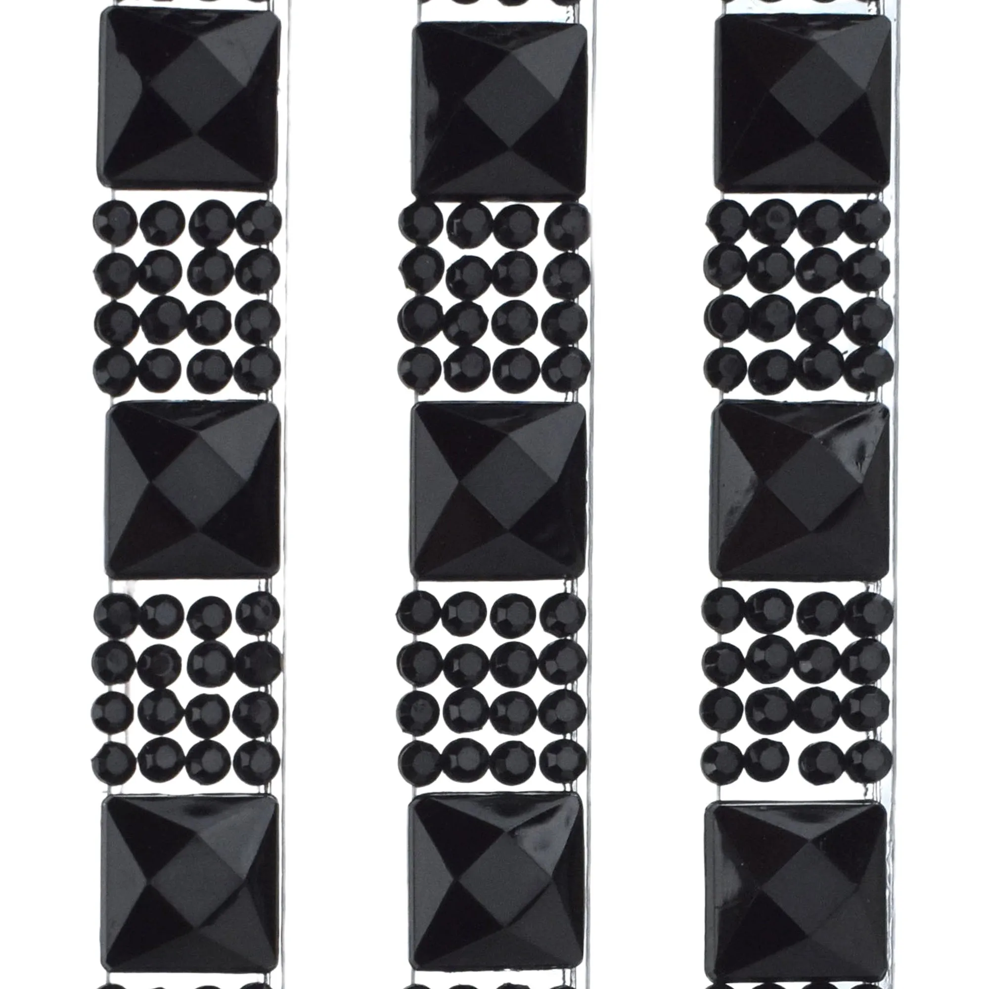 Acrylic Gem Rhinestone Self Adhesive Sticker Strips, 11-1/2-inch, 3-count