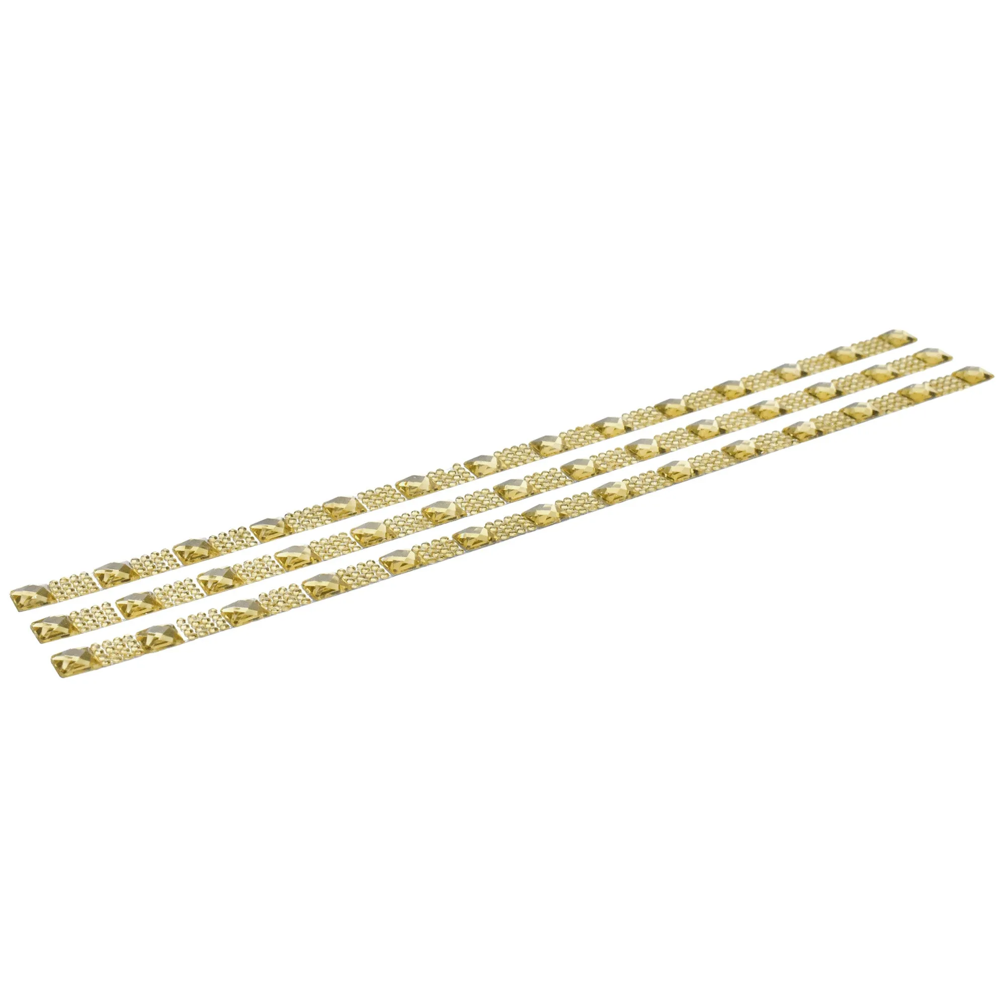 Acrylic Gem Rhinestone Self Adhesive Sticker Strips, 11-1/2-inch, 3-count