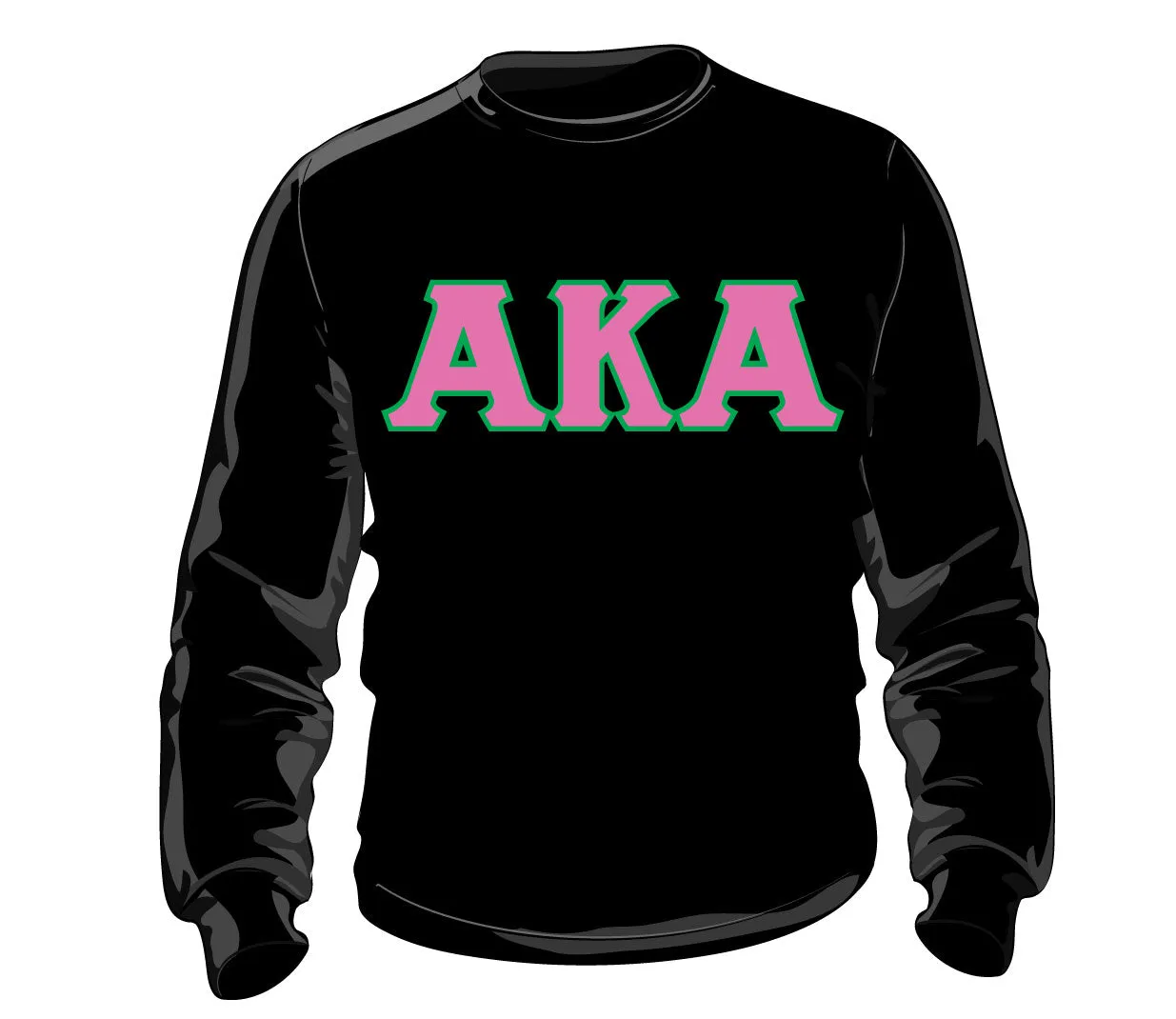 AKA | Black CHENILLE Sweatshirt