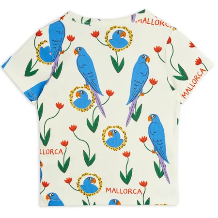 Allover Parrots Short Sleeve Top