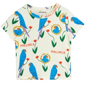 Allover Parrots Short Sleeve Top
