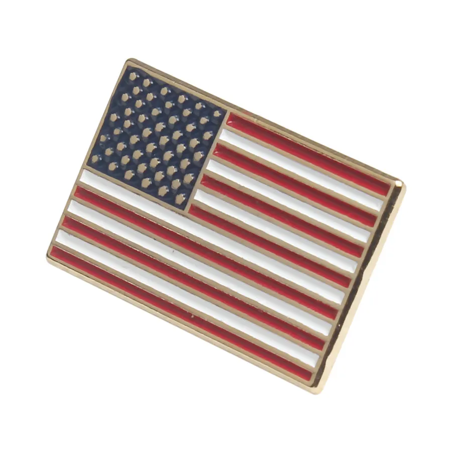 American Flag Pin with Rectangle Shape