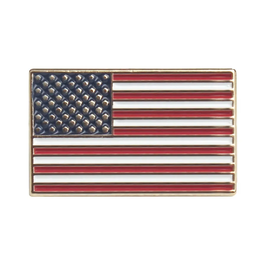 American Flag Pin with Rectangle Shape