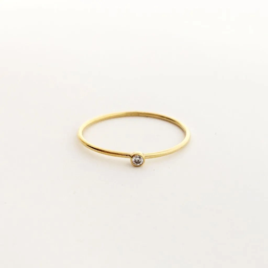 Bella Rhinestone Ring | Gold