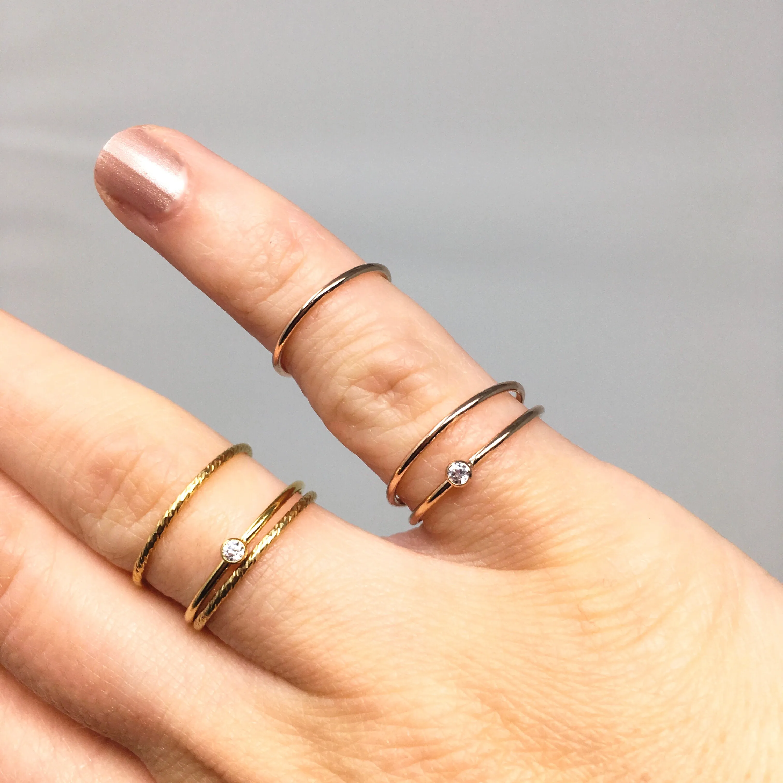Bella Rhinestone Ring | Rose Gold