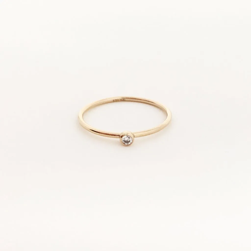 Bella Rhinestone Ring | Rose Gold