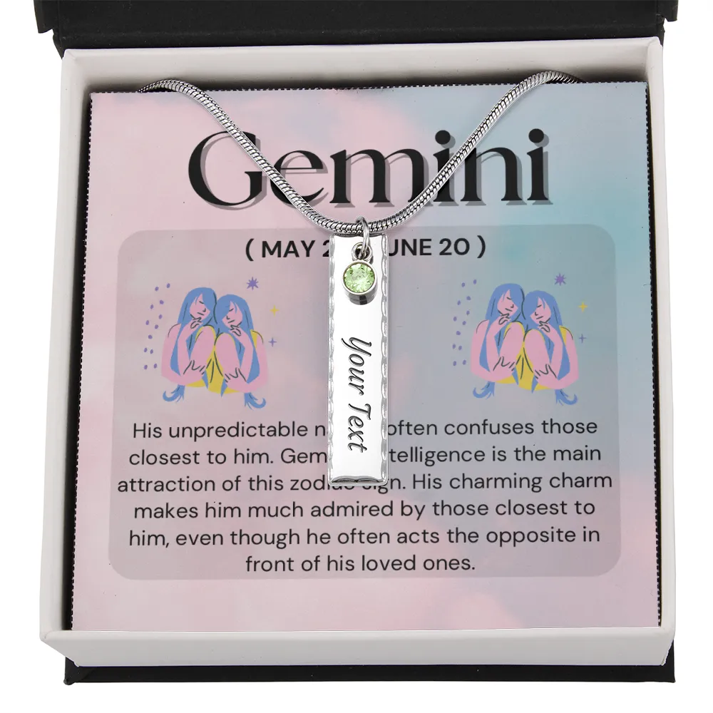 Birthstone Necklace-Gemini