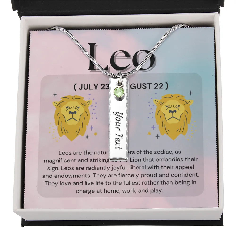Birthstone Necklace-Leo