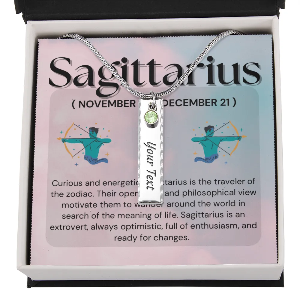 Birthstone Necklace-Sagittarius