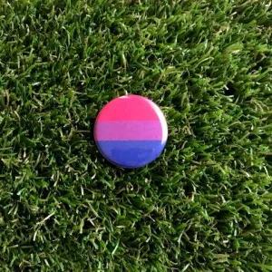 Bisexual Pride Flag Pin-back Button