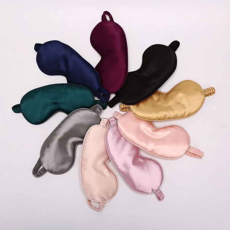 Black Silk Sleep Mask & Face Mask Luxe Gift Set