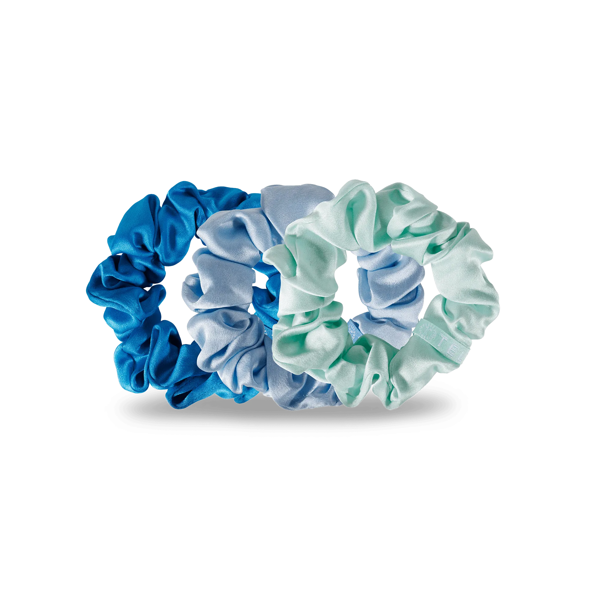 Blue My Mind - Silk Scrunchie Large