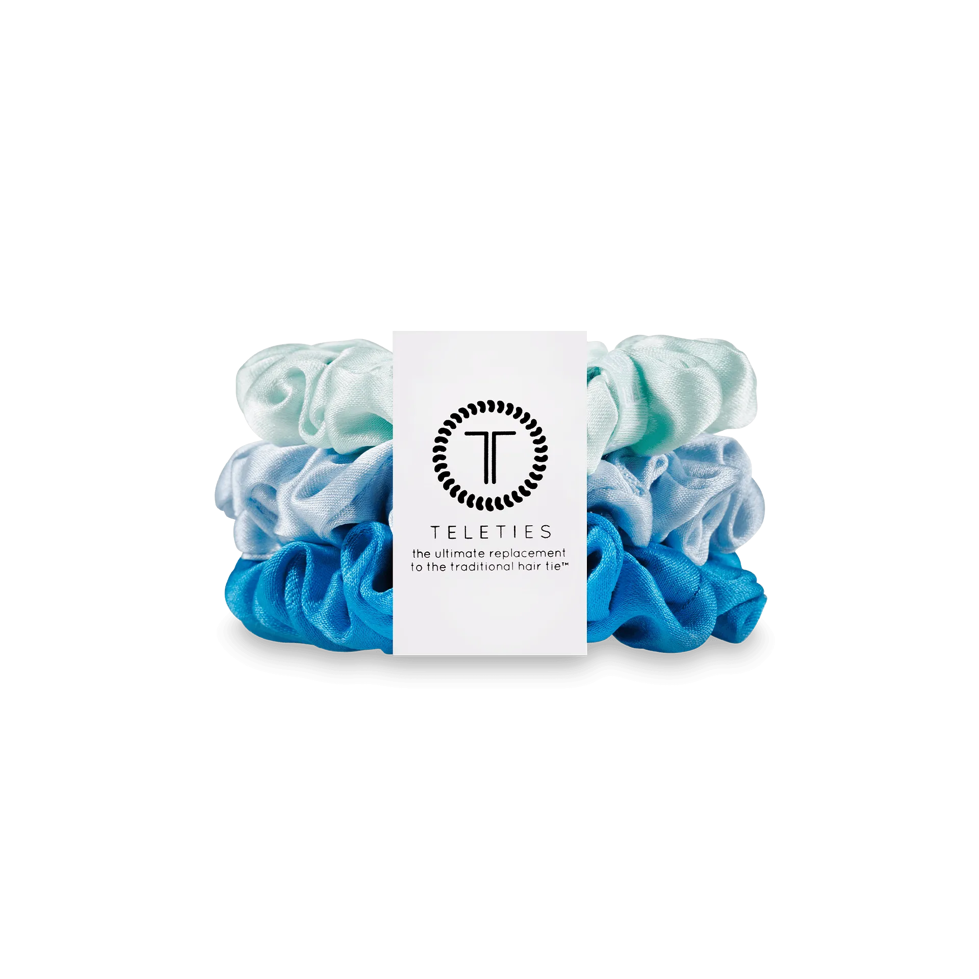 Blue My Mind - Silk Scrunchie Large