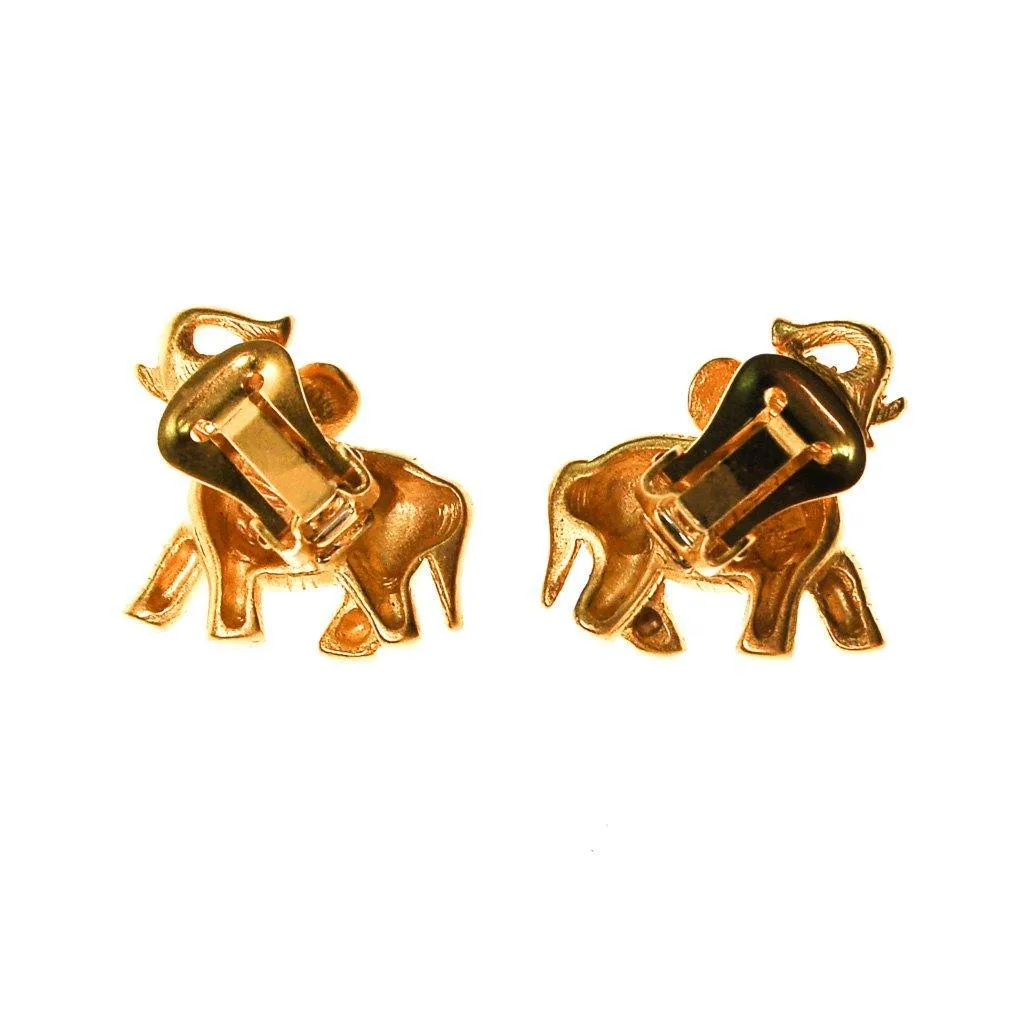 Bob Mackie Elephant Earrings