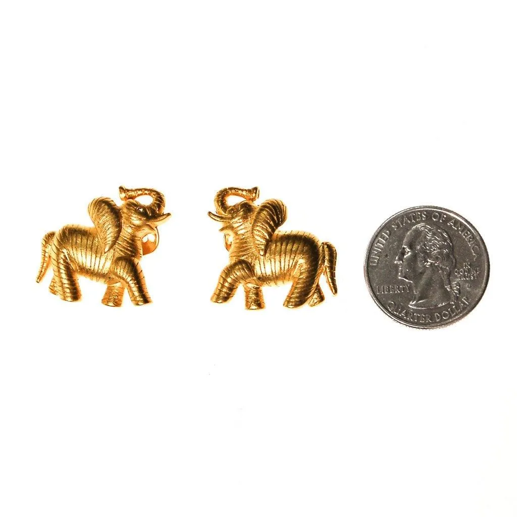 Bob Mackie Elephant Earrings