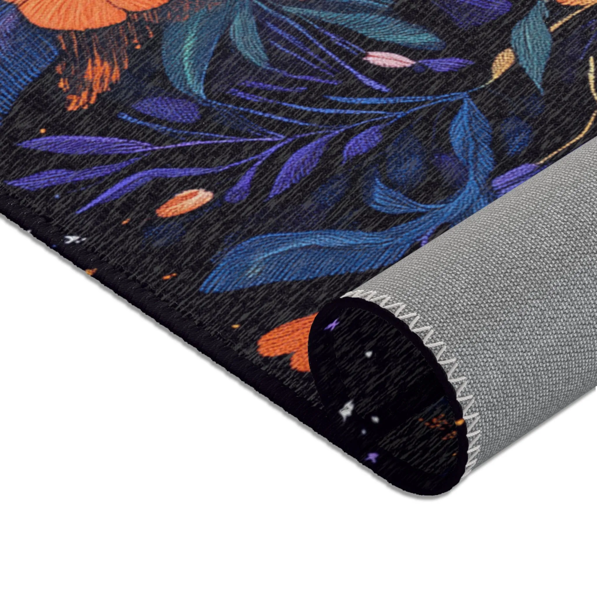 Botanical Bliss Floral Design Accent Rug
