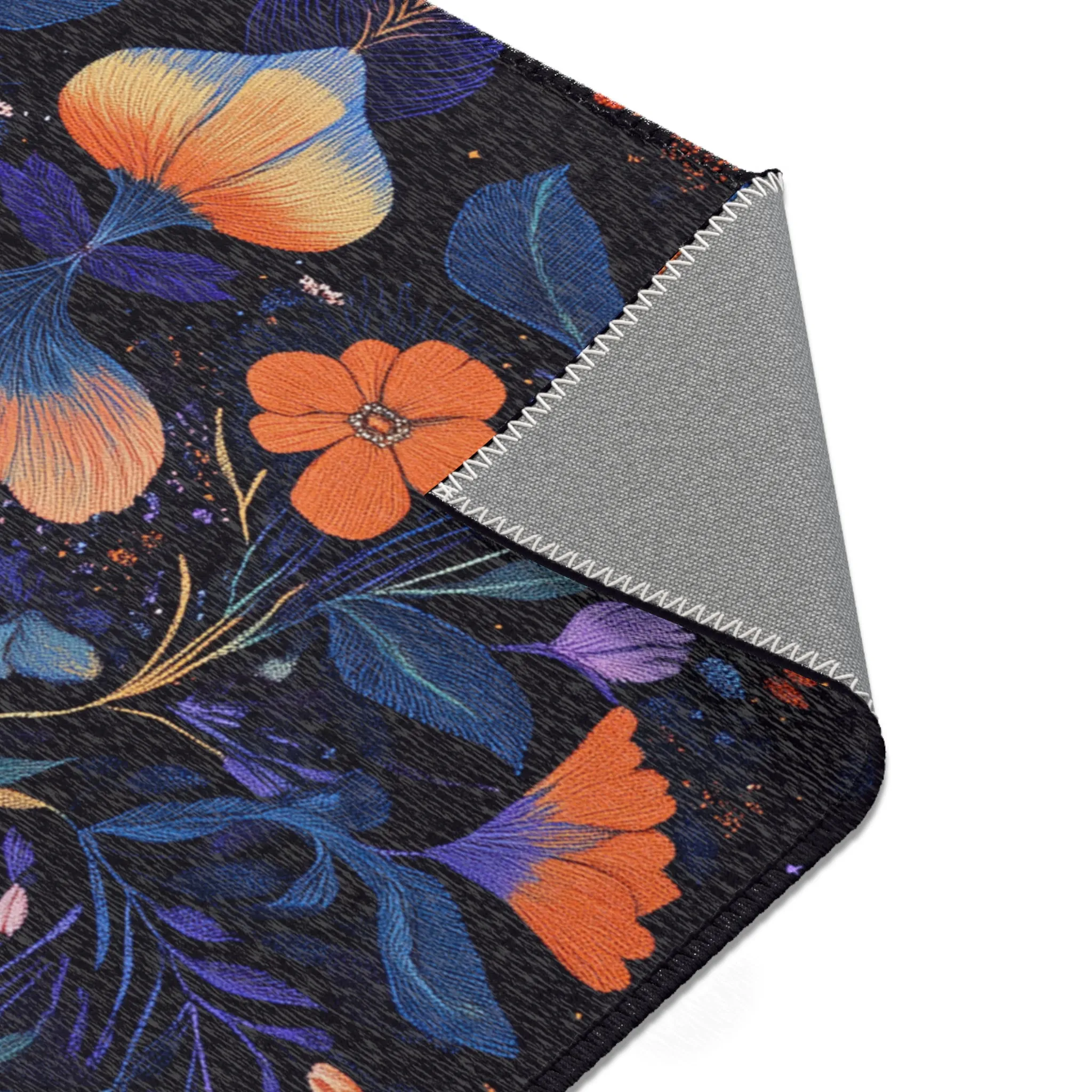 Botanical Bliss Floral Design Accent Rug