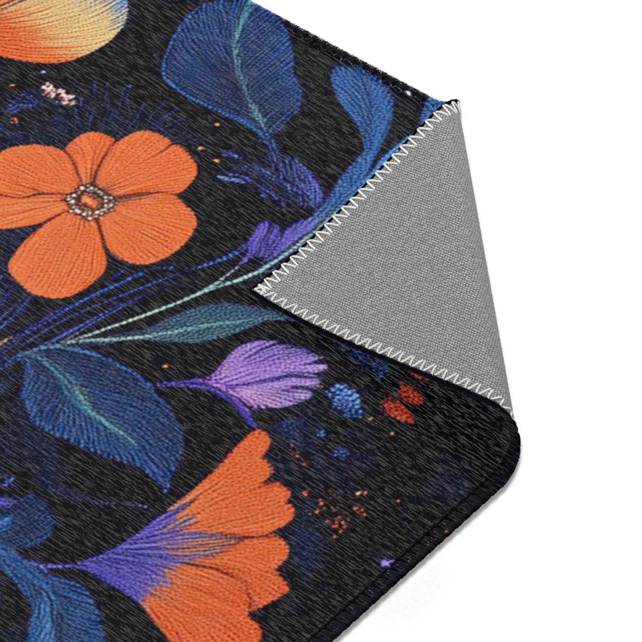 Botanical Bliss Floral Design Accent Rug