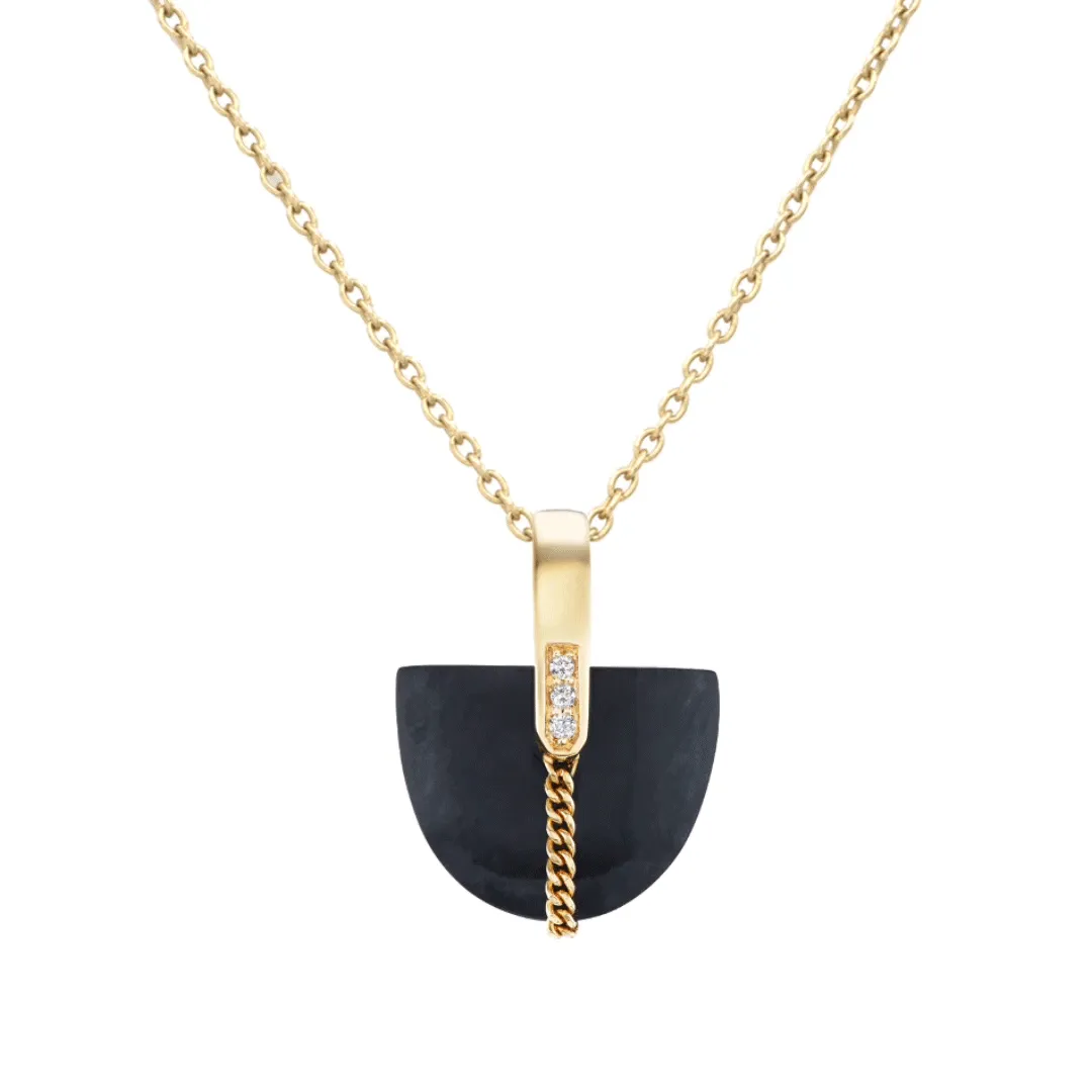 Brevity Pavé Black Jade Curio
