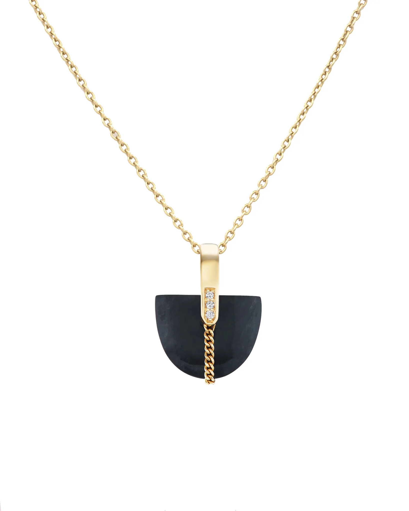Brevity Pavé Black Jade Curio