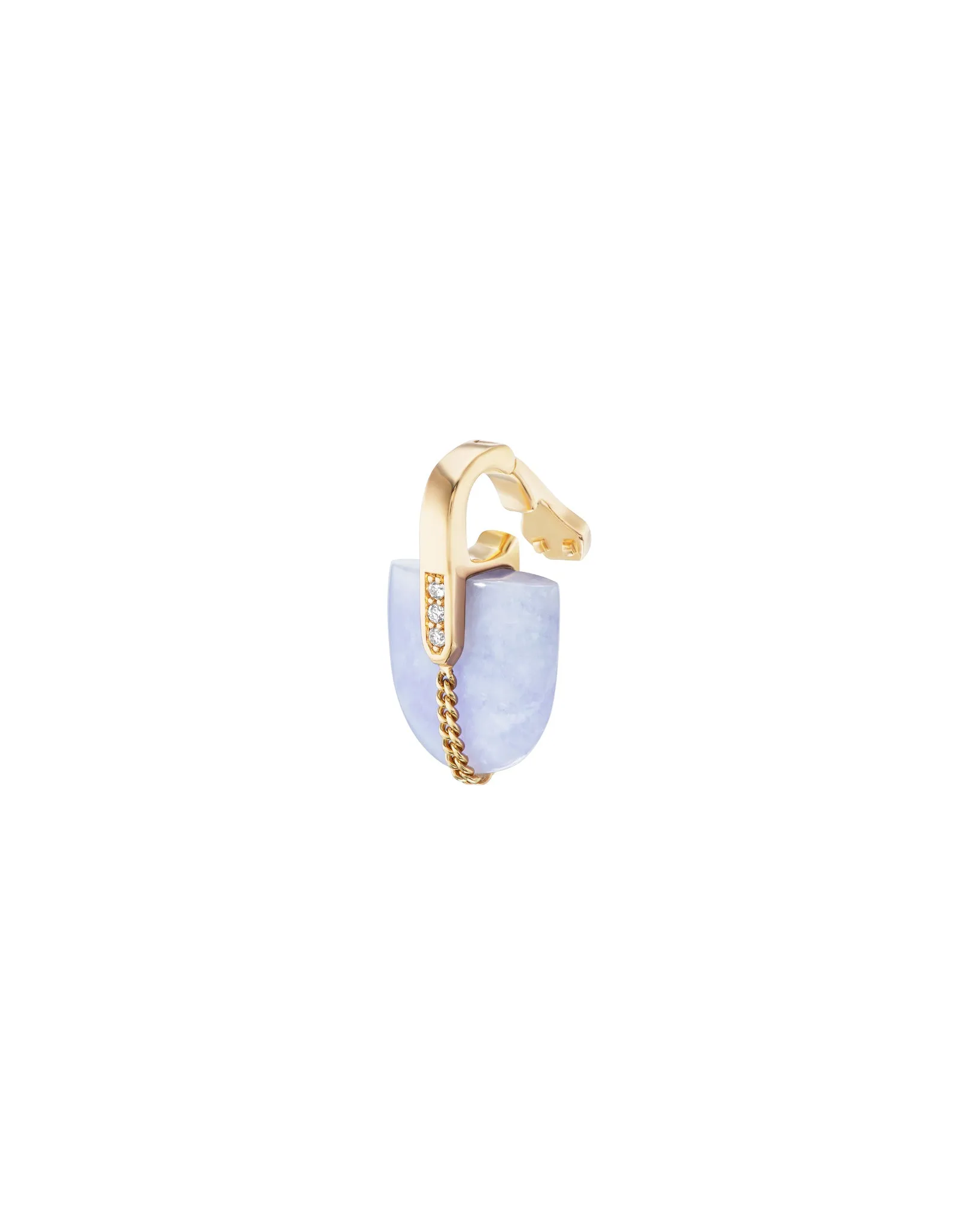 Brevity Pavé Heritage Mayan Lavender Jade Curio Pendant