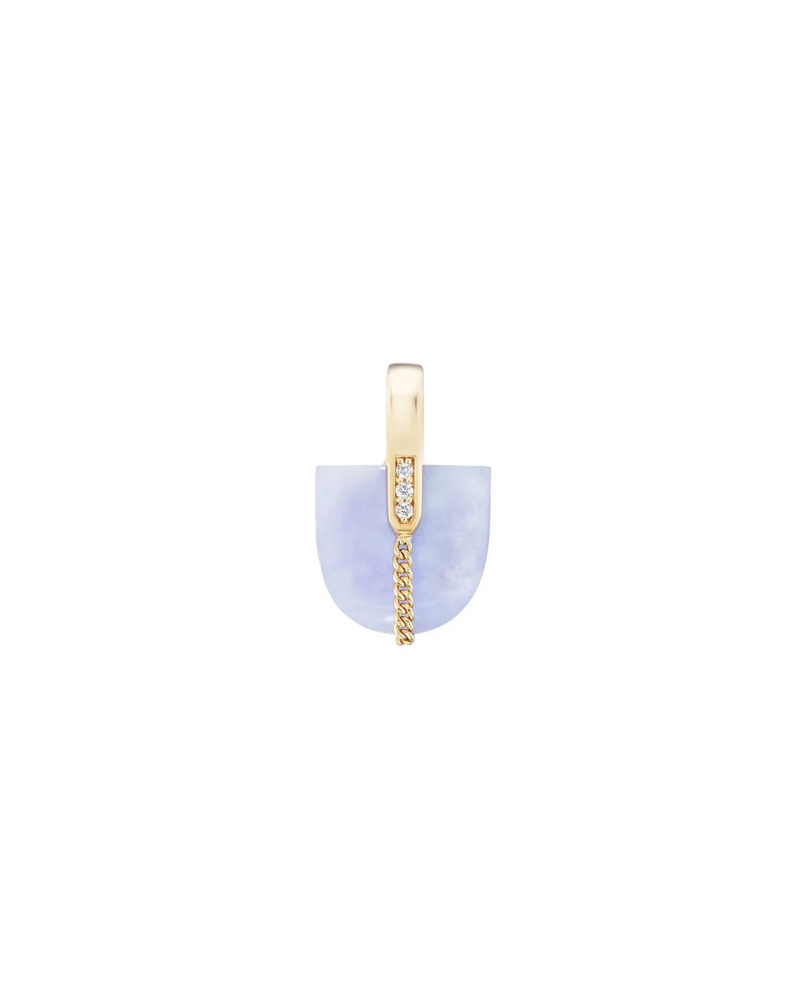 Brevity Pavé Heritage Mayan Lavender Jade Curio Pendant