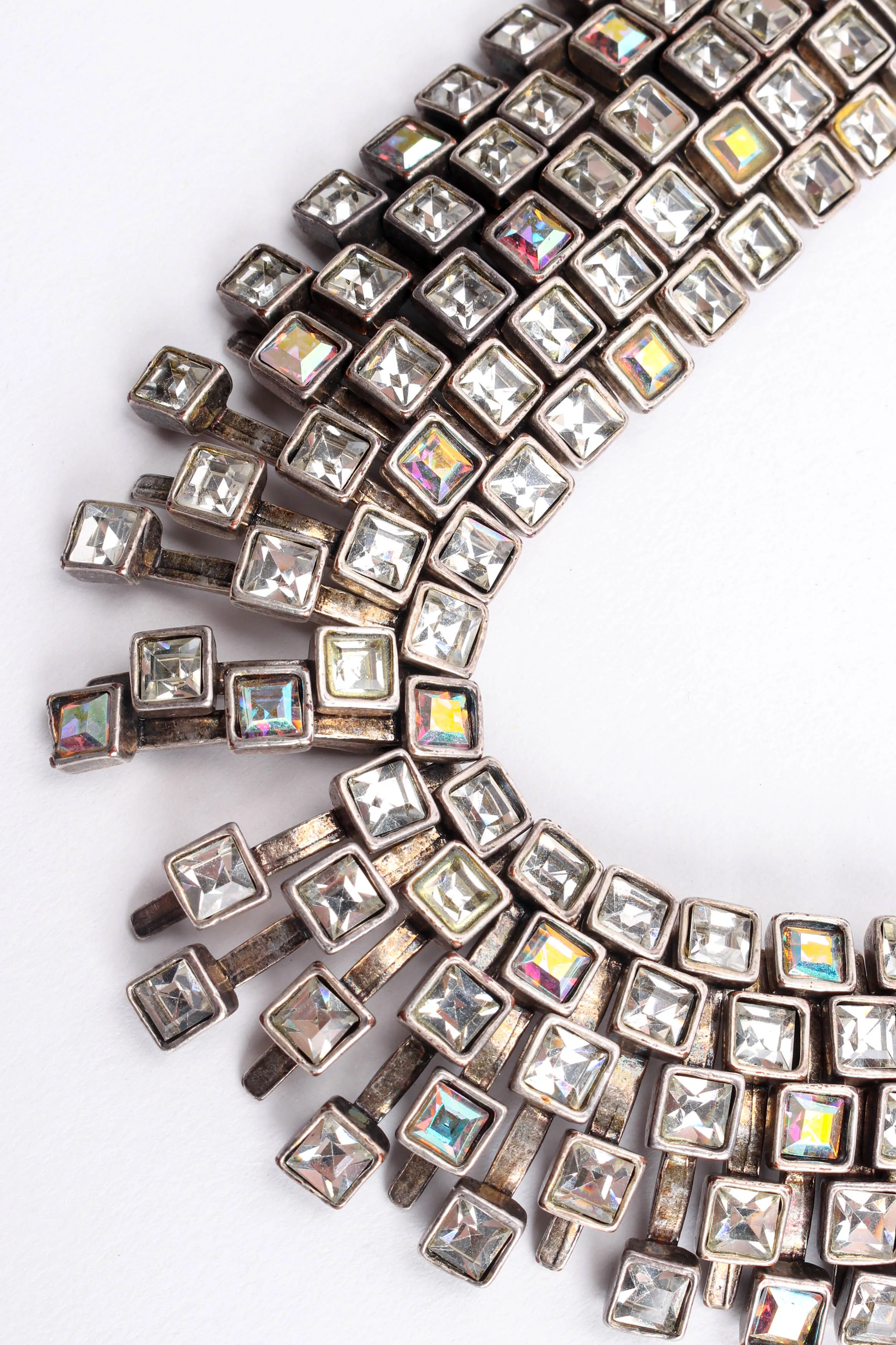 Brutalist Puzzle Crystal Necklace