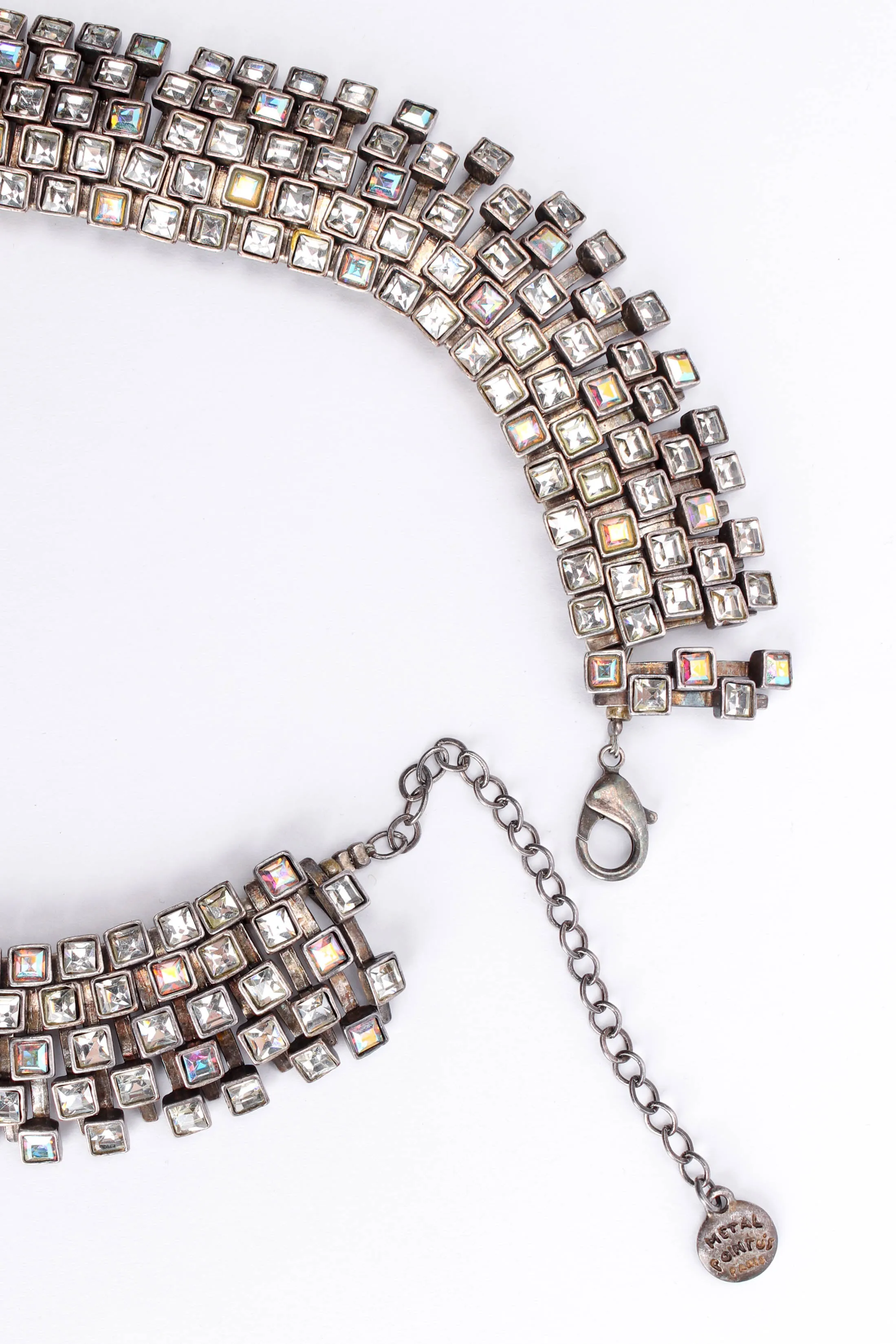 Brutalist Puzzle Crystal Necklace