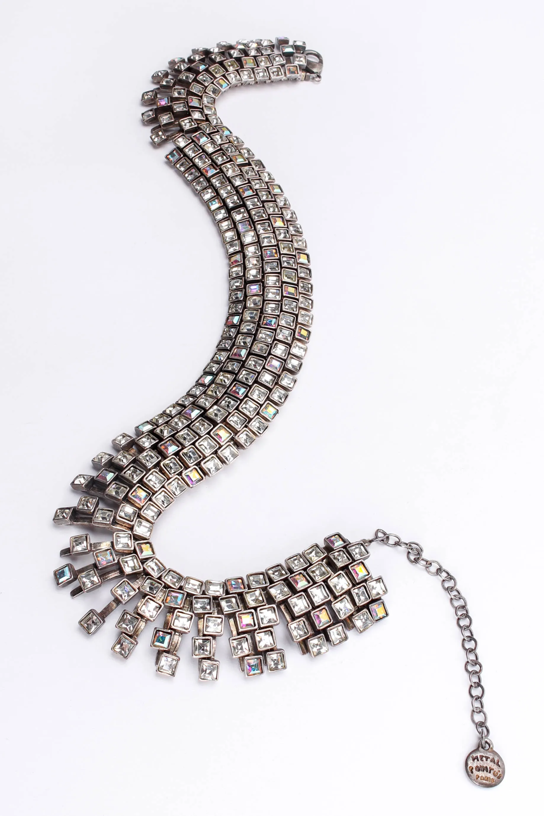Brutalist Puzzle Crystal Necklace