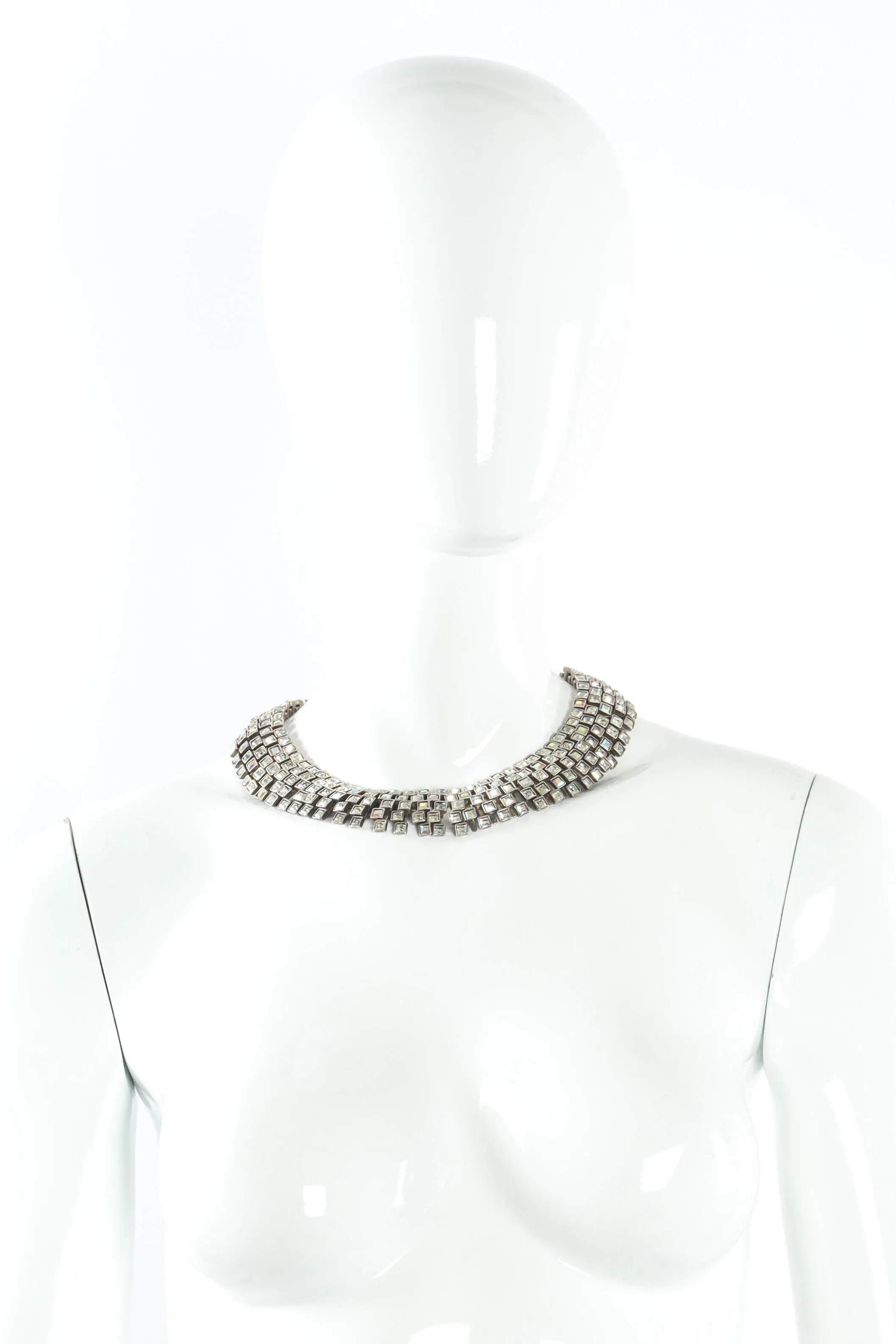 Brutalist Puzzle Crystal Necklace