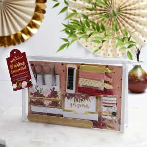 Burgundy Blush Floral Wedding Survival Kit