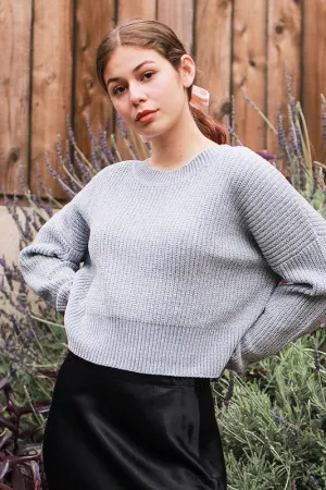 CALISTA GREY CHENILLE SWEATER