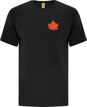 Canada Mighty Maple T-Shirt Black Orange Tonal
