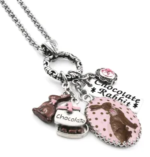 Chocolate Easter Bunny Necklace