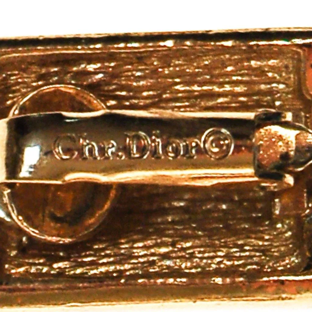 Christian Dior Rhinestone Earrings