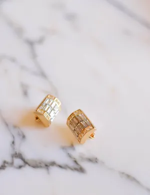 Christian Dior Rhinestone Earrings