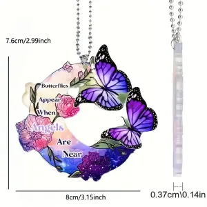 Christianartbag Ornament, Alphabet Moon Butterfly, Christmas Ornament, Christmas Gift, Personalized Ornament, CABOM01250923.