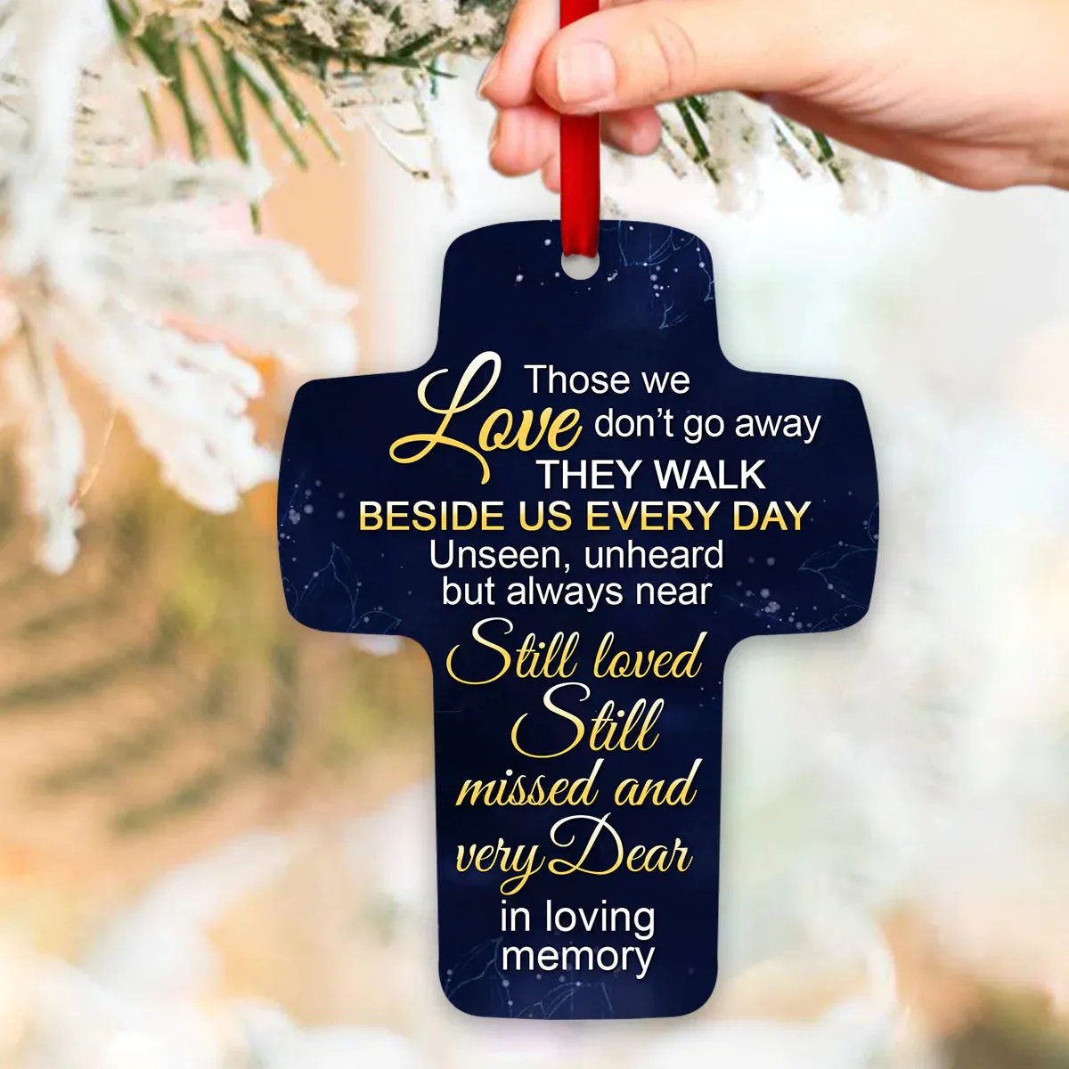 Christianartbag Ornament, Those We Love Don’t Go Away, Christmas Ornament, Christmas Gift, Personalized Ornament.