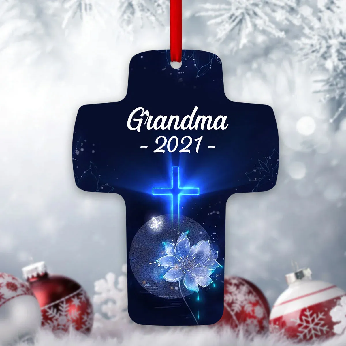 Christianartbag Ornament, Those We Love Don’t Go Away, Christmas Ornament, Christmas Gift, Personalized Ornament.