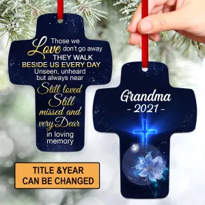 Christianartbag Ornament, Those We Love Don’t Go Away, Christmas Ornament, Christmas Gift, Personalized Ornament.
