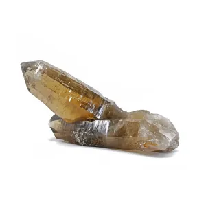 Citrine Twin Cathedral Crystals With Muscovite - Brazil