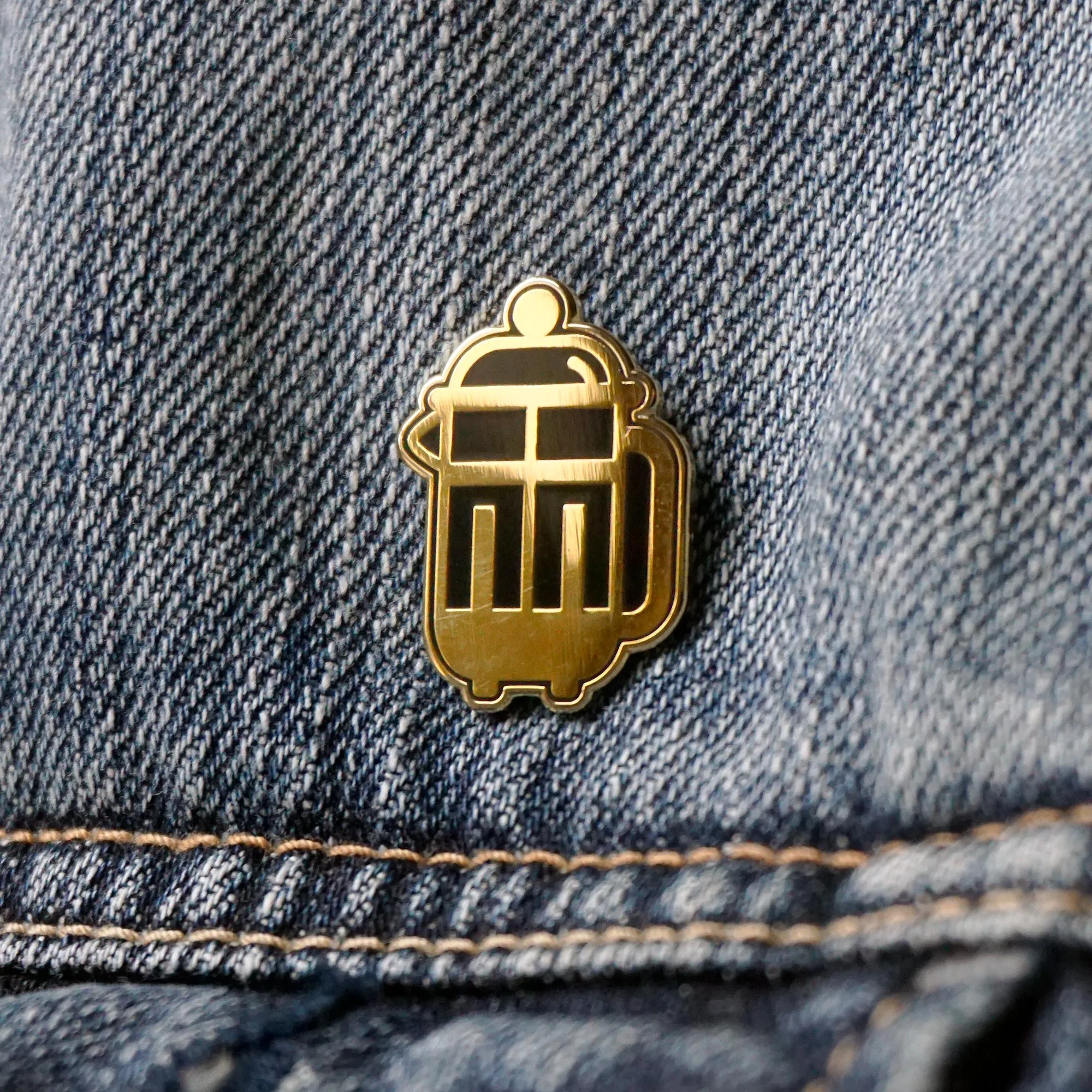 Coffee Collection: French Press Coffee Maker Lapel Enamel Pin