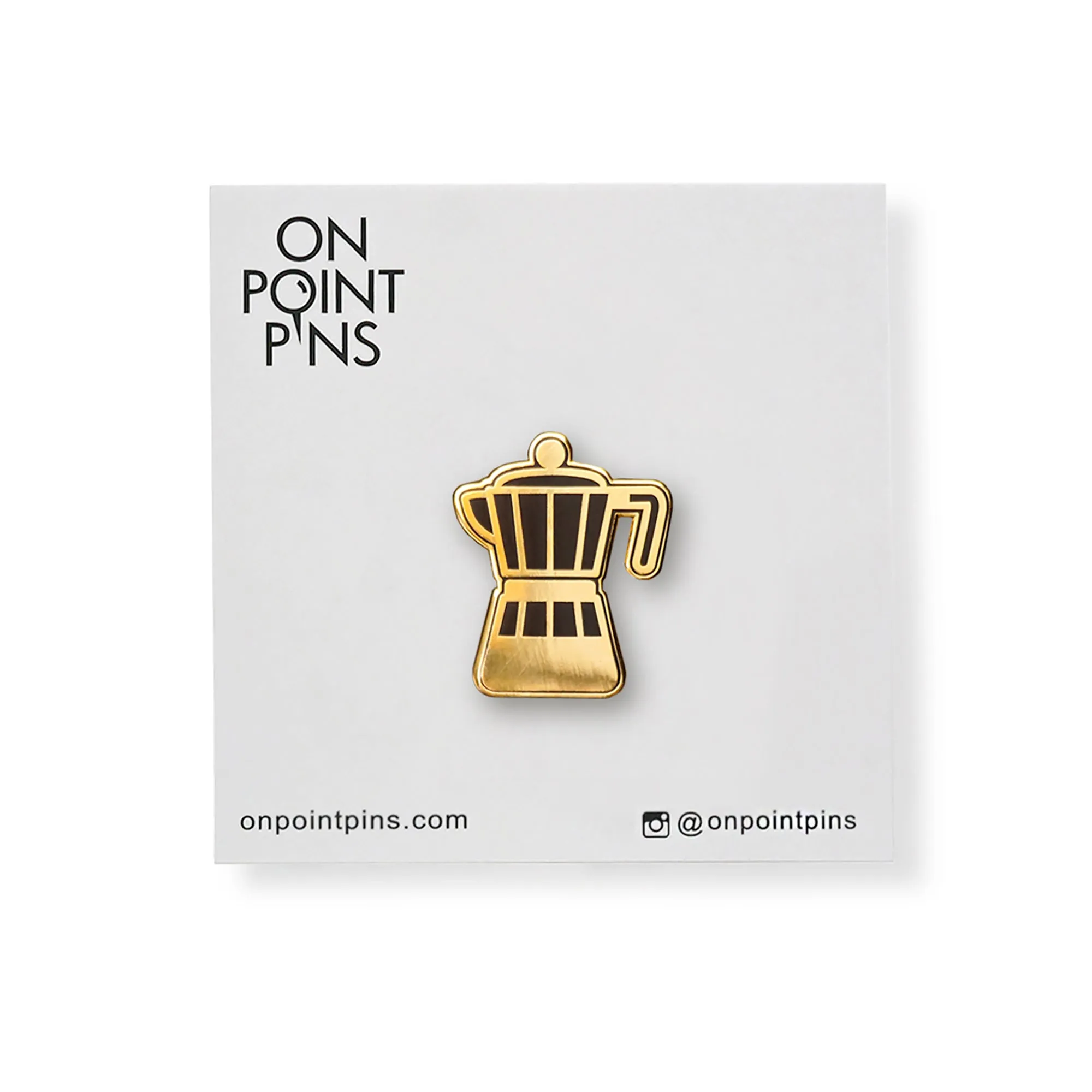 Coffee Collection: Stove Top Coffee Maker Lapel Enamel Pin
