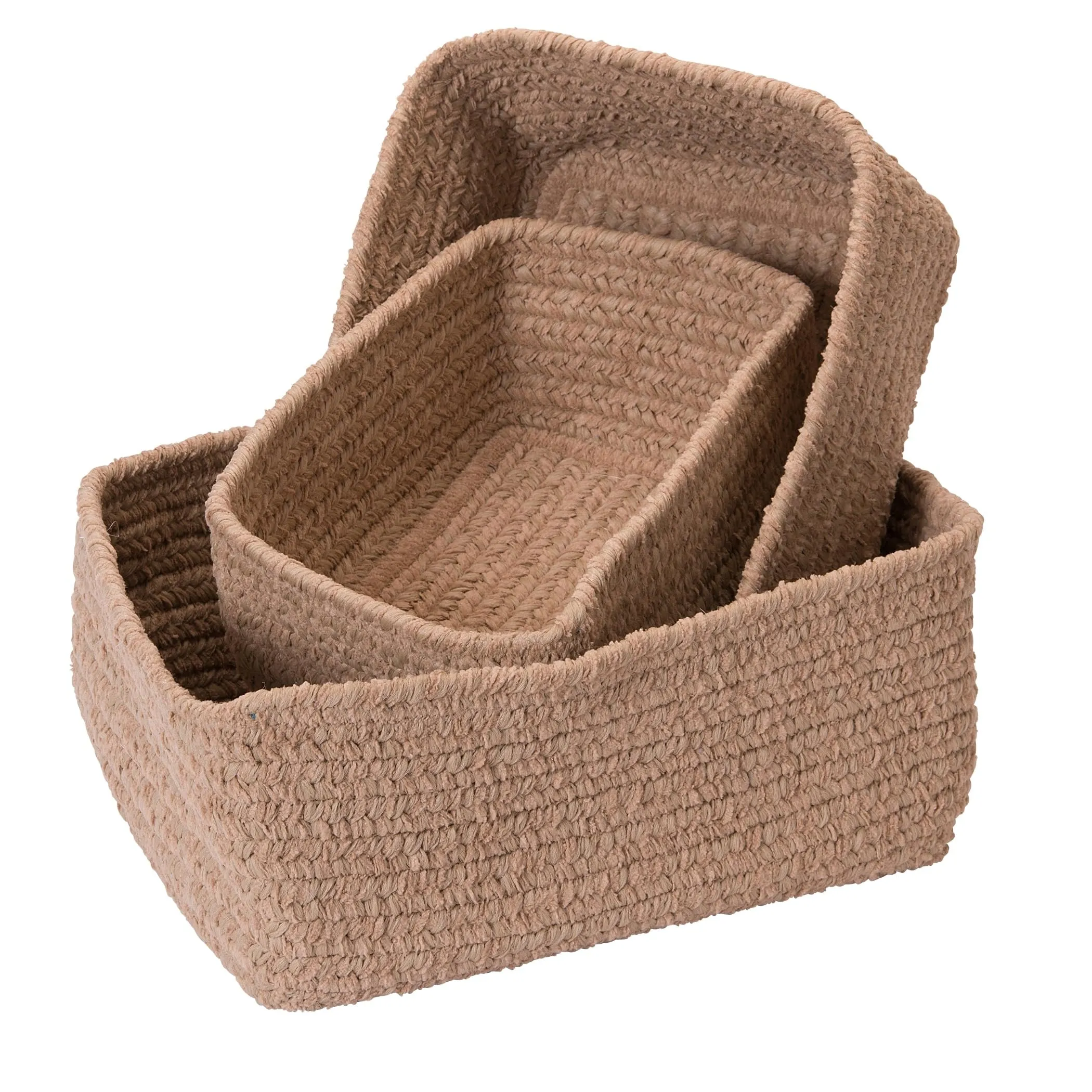 Colonial Mills Chenille Soft Nursery Nesting 3-Piece Basket Set