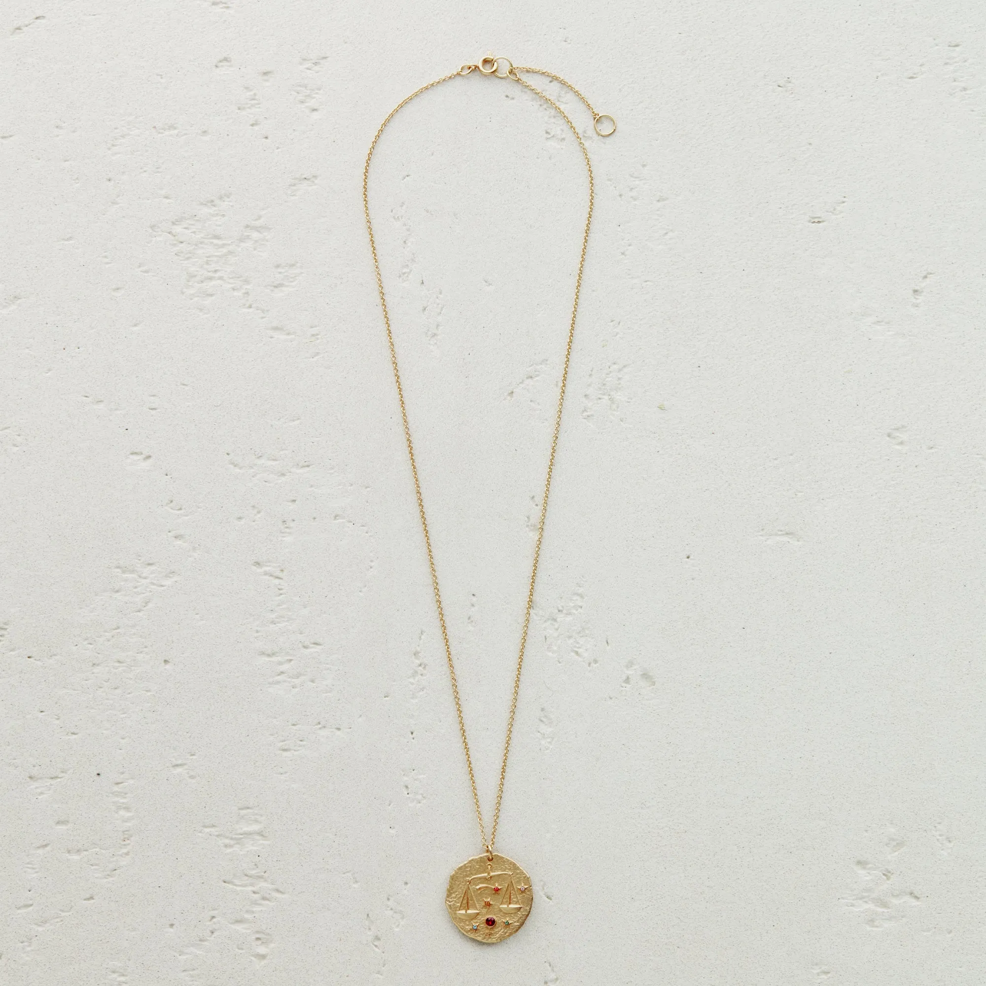 Constellation Libra Zodiac Sign Pendant Necklace